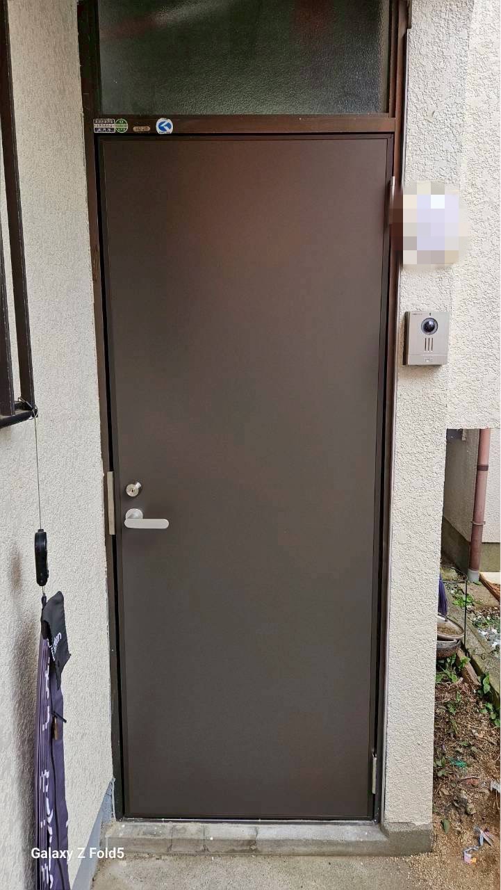 市川市 施工事例～玄関ドア交換工事～